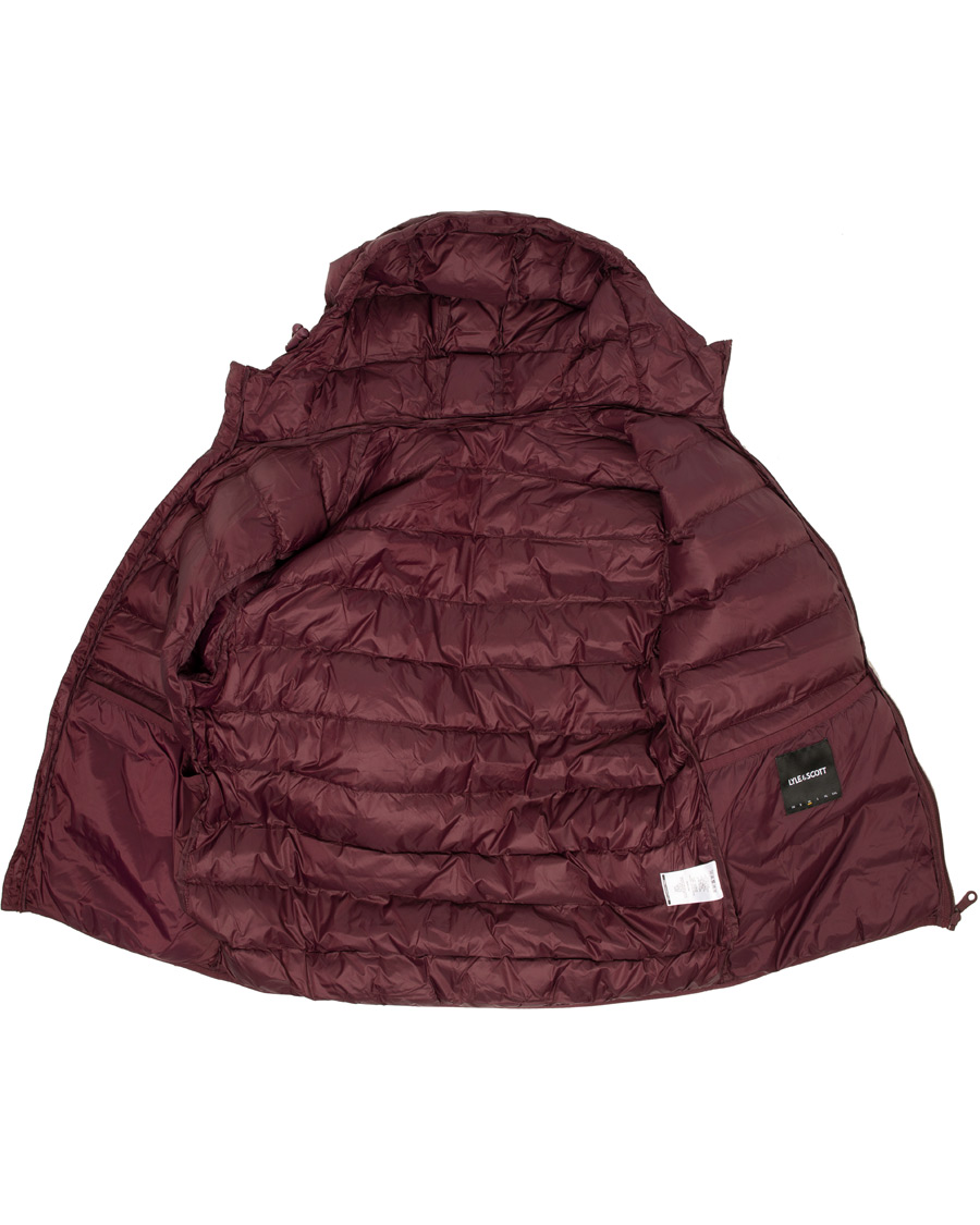 Herr | Jackor | Lyle & Scott | Lightweight Puffer Jacket Burgundy