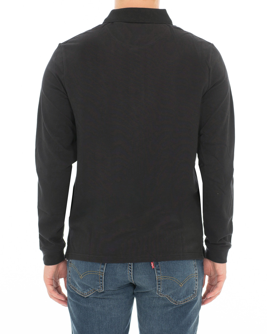 Herr | Tröjor | Lyle & Scott | Long Sleeve Plain Polo True Black