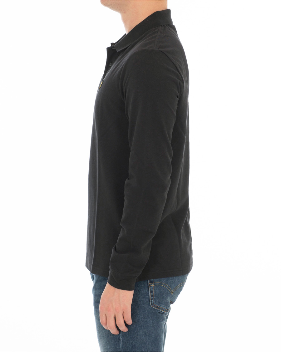 Herr | Tröjor | Lyle & Scott | Long Sleeve Plain Polo True Black