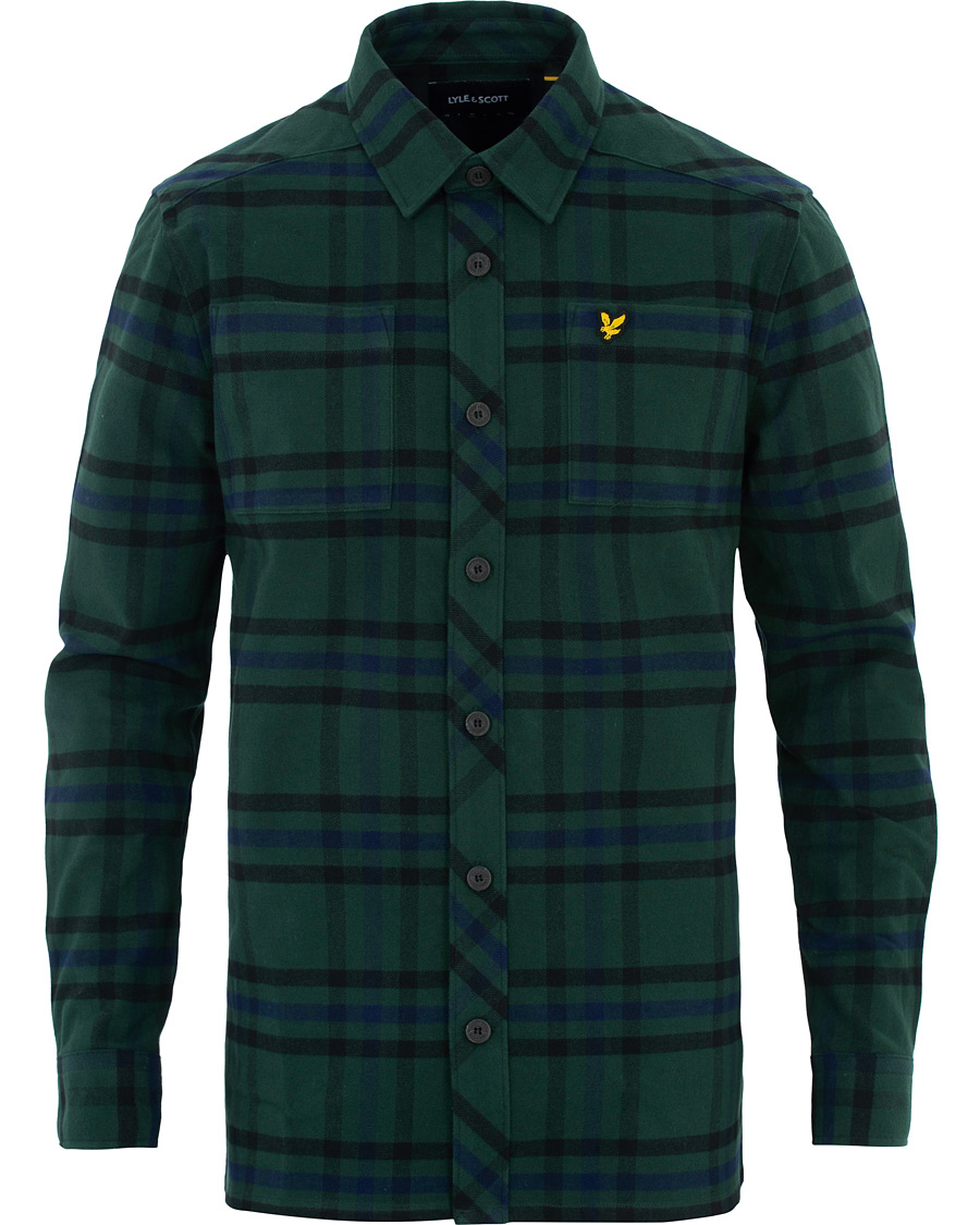 Herr | Skjortor | Lyle & Scott | Tartan Overshirt Jade Green