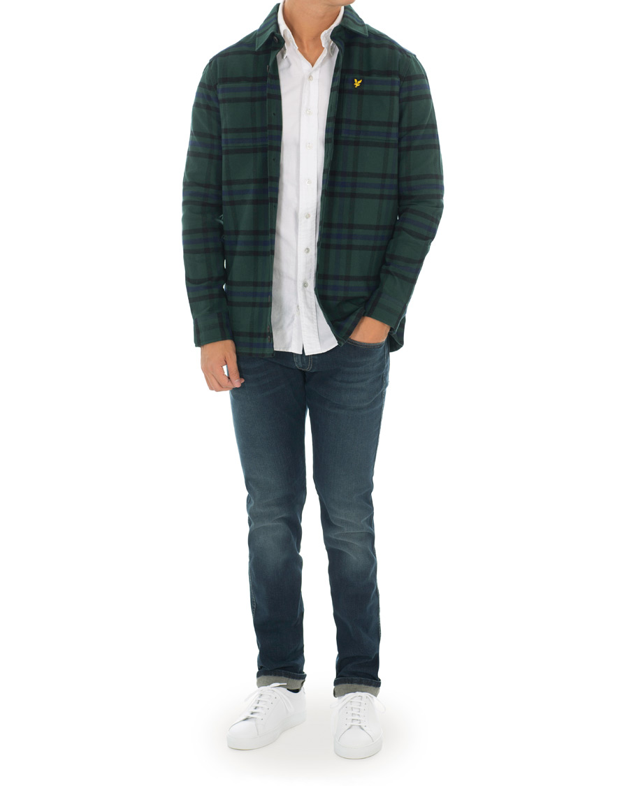 Herr | Skjortor | Lyle & Scott | Tartan Overshirt Jade Green