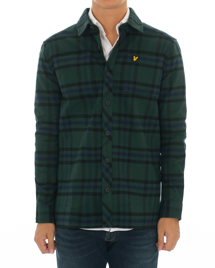 Herr | Skjortor | Lyle & Scott | Tartan Overshirt Jade Green