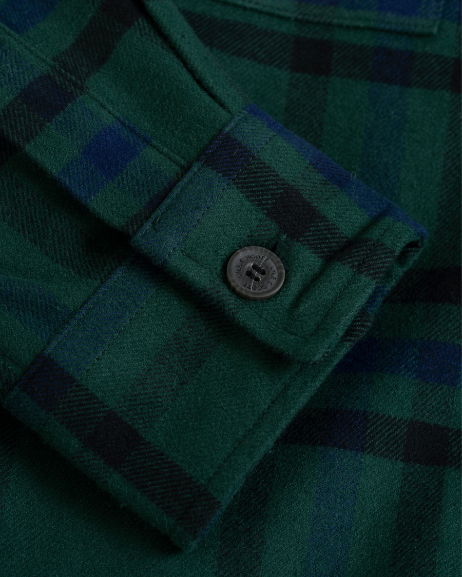 Herr | Skjortor | Lyle & Scott | Tartan Overshirt Jade Green