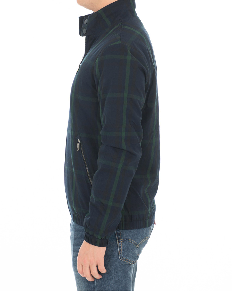 Herr | Jackor | Lyle & Scott | Tartan Harrington Jacket Navy/Check