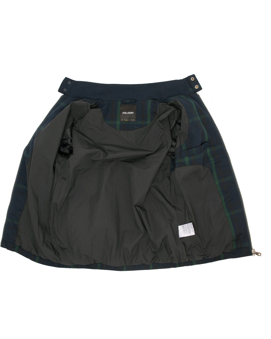 Herr | Jackor | Lyle & Scott | Tartan Harrington Jacket Navy/Check