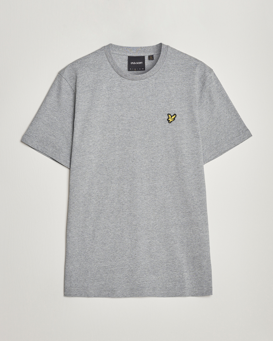 Herr | T-Shirts | Lyle & Scott | Cotton Crew Neck T-Shirt Mid Grey Marl