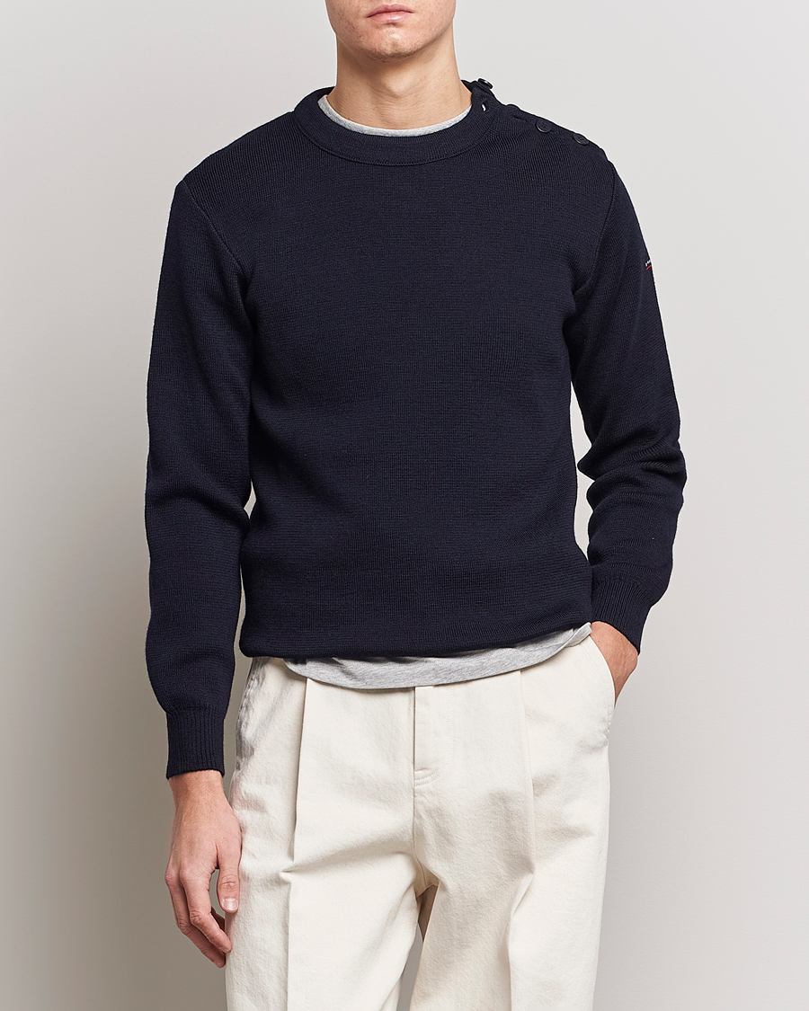 Herr | Stickade tröjor | Armor-lux | Pull Fouesnant Sweater Navy
