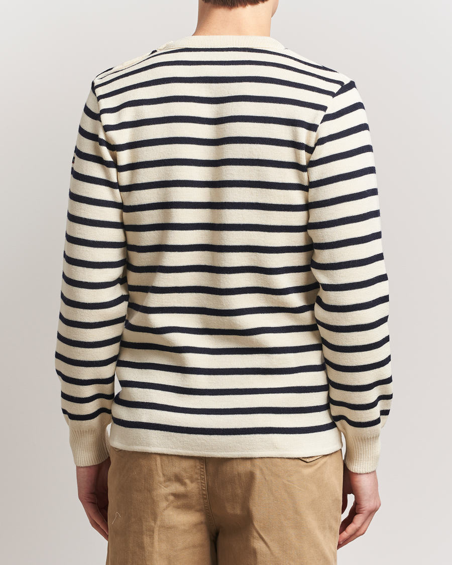 Herr | Tröjor | Armor-lux | Fouesnant Classic Sweater Nature/Rich Navy