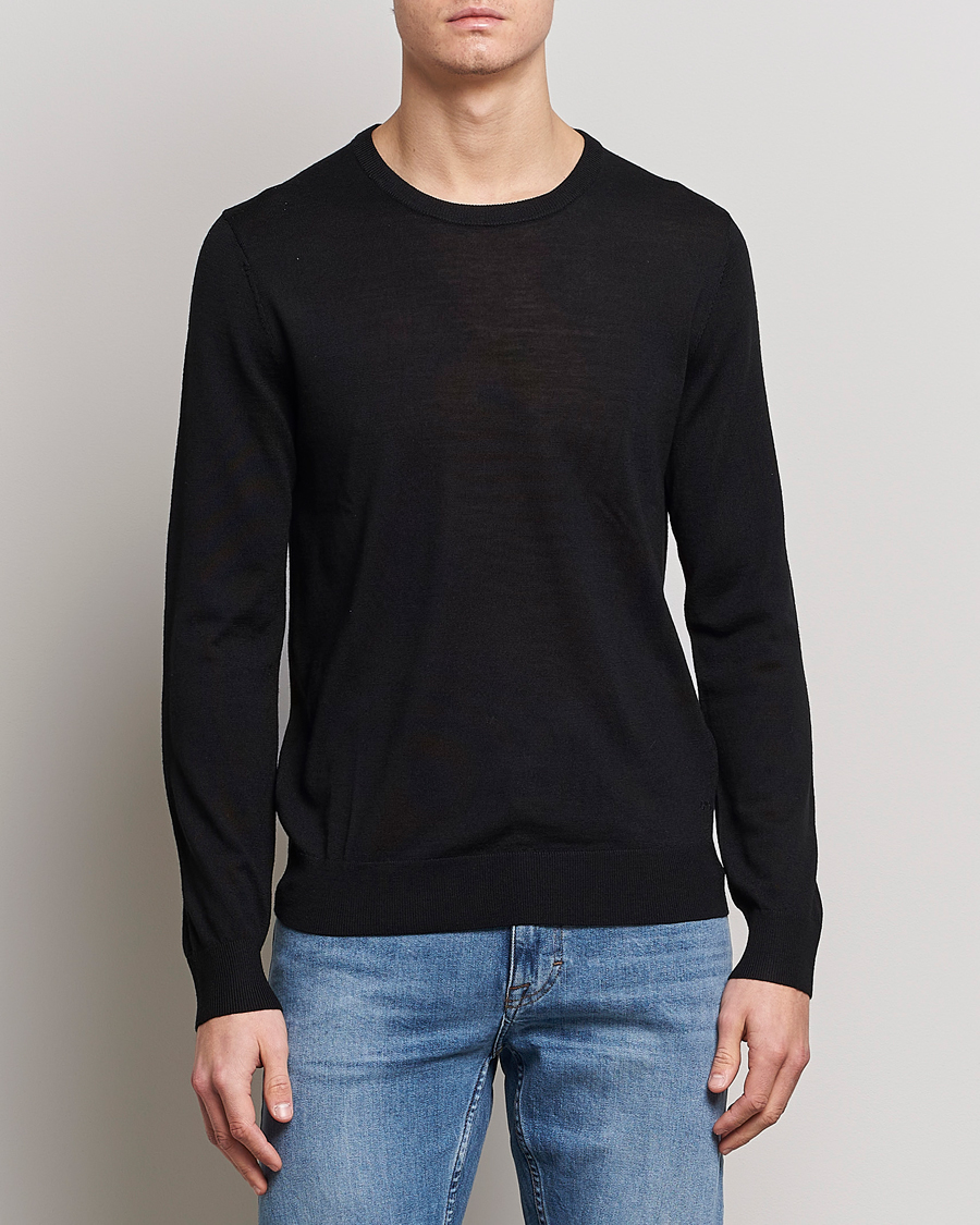 Herr | Business & Beyond | Tiger of Sweden | Nichols Crew Neck Pullover Black