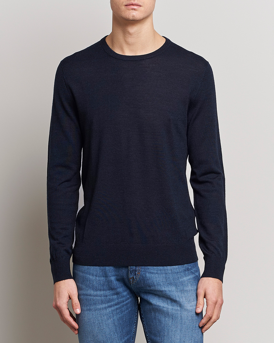 Herr | Tröjor | Tiger of Sweden | Nichols Crew Neck Pullover Navy