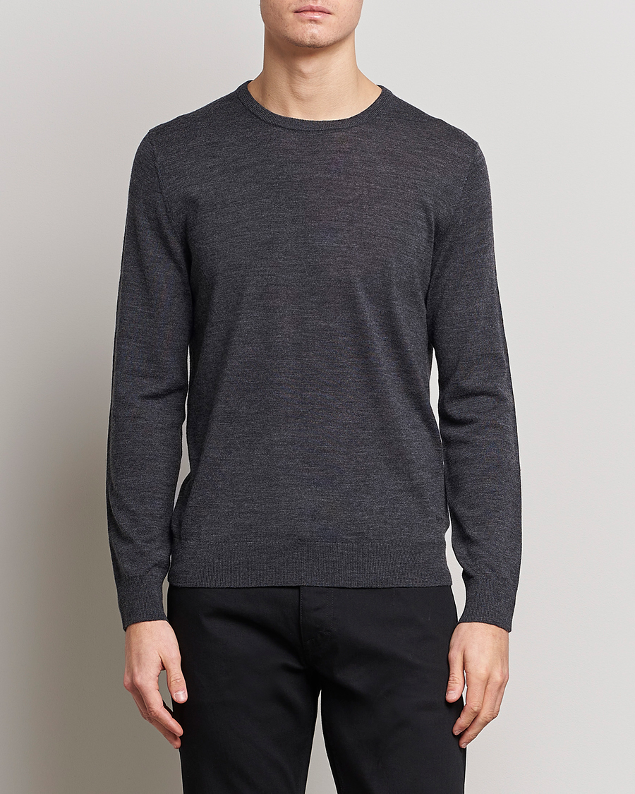 Herr | Tröjor | Tiger of Sweden | Nichols Crew Neck Pullover Grey