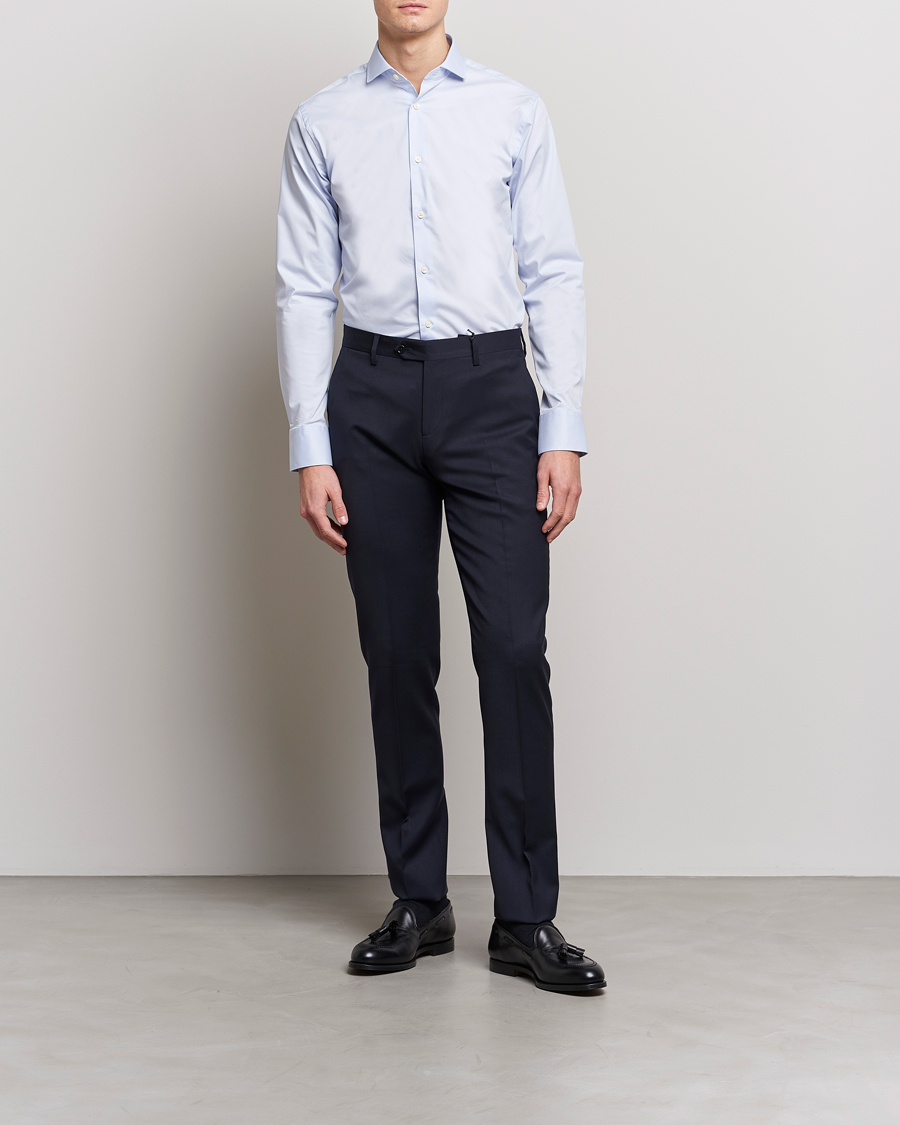 Herr | Tiger of Sweden | Tiger of Sweden | Farell 5 Stretch Shirt Light Blue