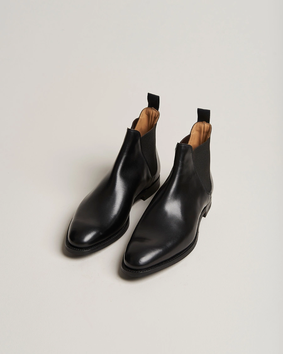 Herr | Vinterskor | Crockett & Jones | Chelsea 8 City Sole Black Calf