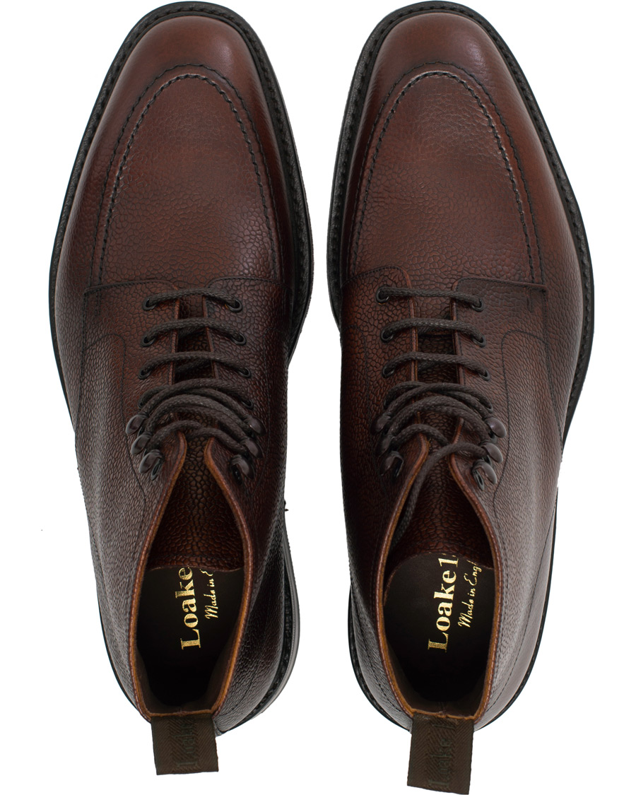 Herr | Loake 1880 Anglesey Derby Boot Oxblood Grain Calf | Loake 1880 | Anglesey Derby Boot Oxblood Grain Calf