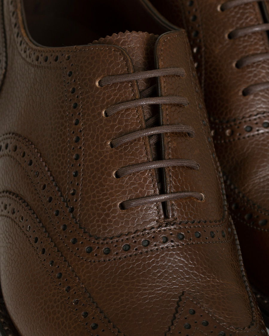 Herr | Loake 1880 Buckingham Brogue Dark Brown Grain Calf | Loake 1880 | Buckingham Brogue Dark Brown Grain Calf