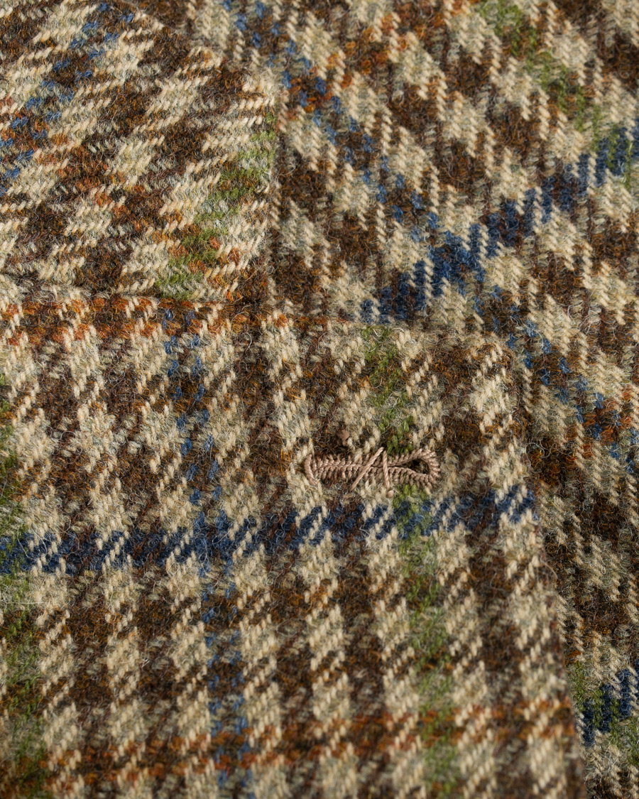 Herr | Kavajer | Berg&Berg | Dan II Gun Club Check Wool Blazer Brown/Olive