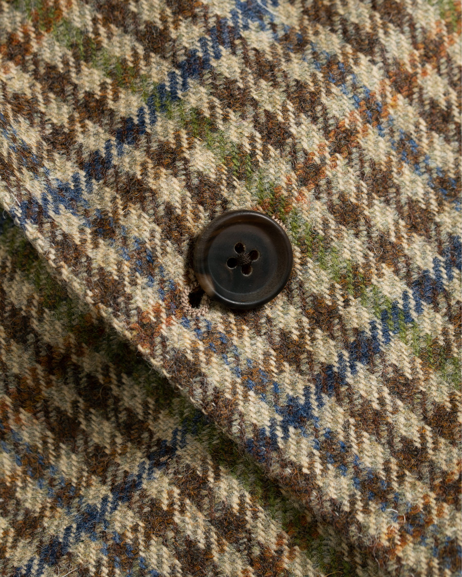 Herr | Kavajer | Berg&Berg | Dan II Gun Club Check Wool Blazer Brown/Olive
