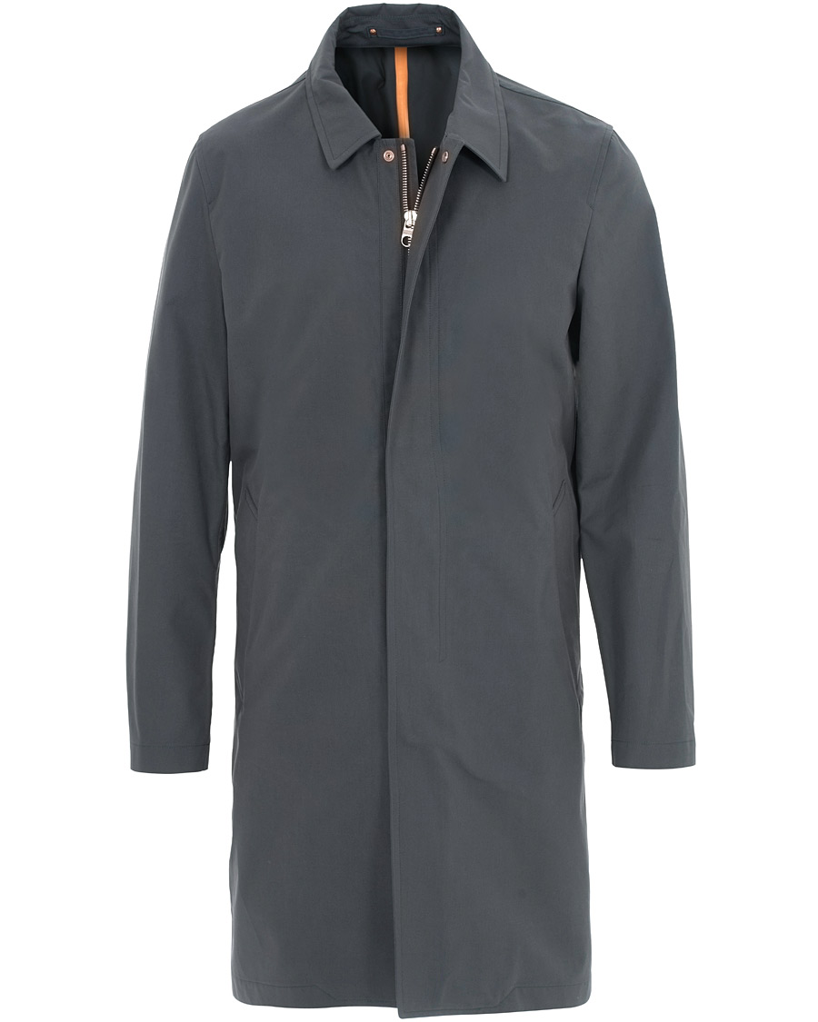 Herr | Jackor | Private White V.C. | Unlined Cotton Ventile Mac Coat 3.0 Charcoal
