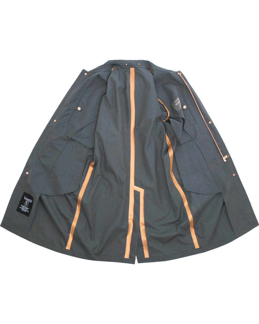 Herr | Jackor | Private White V.C. | Unlined Cotton Ventile Mac Coat 3.0 Charcoal