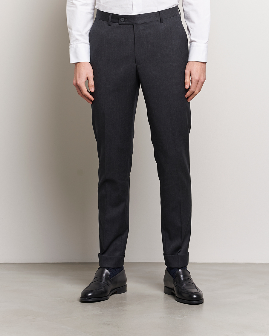 Herr | Byxor | Morris | Heritage Prestige Suit Trousers Grey