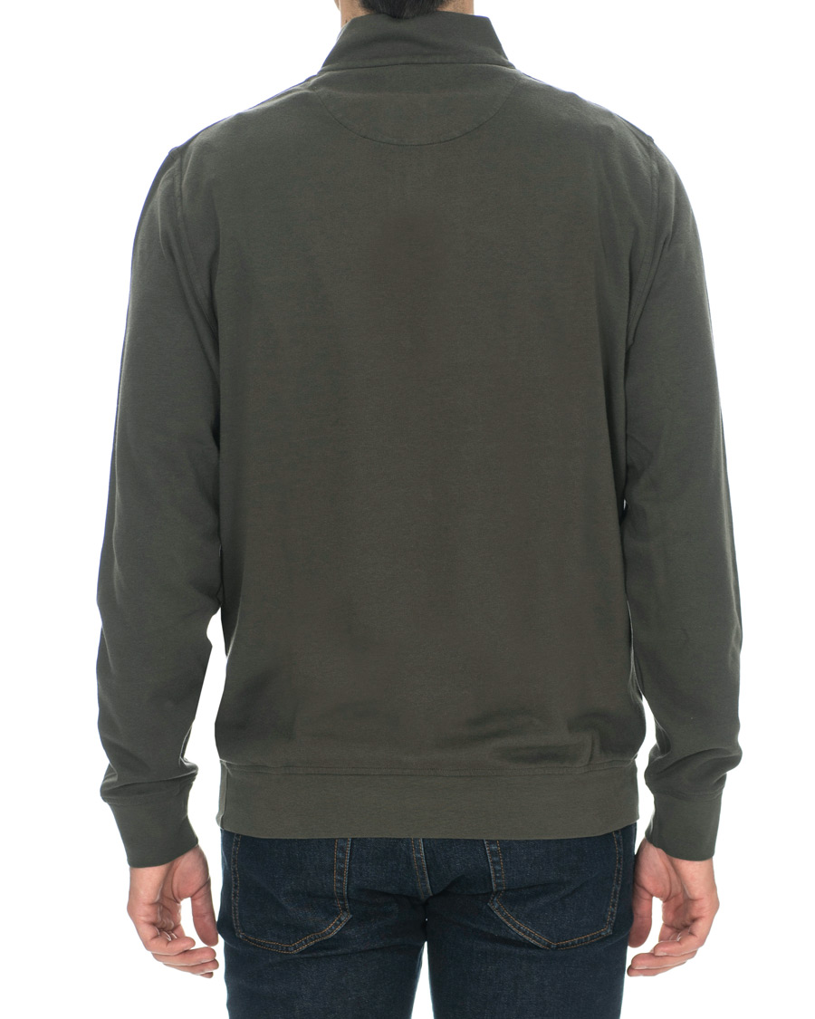 Herr | Tröjor | Barbour Lifestyle | Batten Cotton/Modal Half Zip Olive