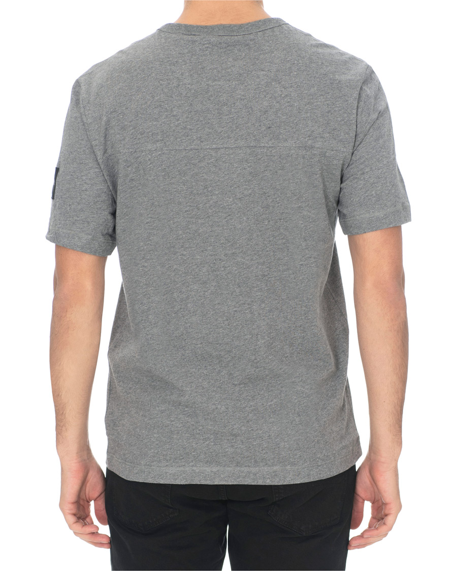 Herr | T-Shirts | Calvin Klein Jeans | Monogram Sleeve Badge Tee Mid Grey Heather