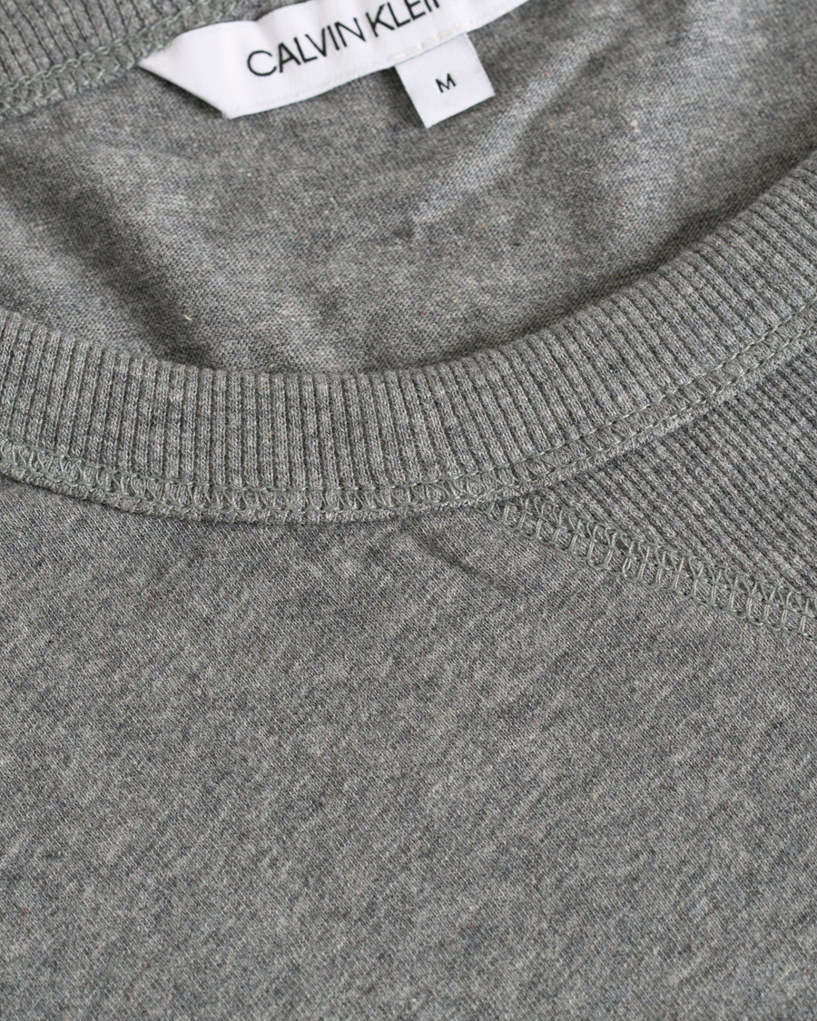 Herr | T-Shirts | Calvin Klein Jeans | Monogram Sleeve Badge Tee Mid Grey Heather