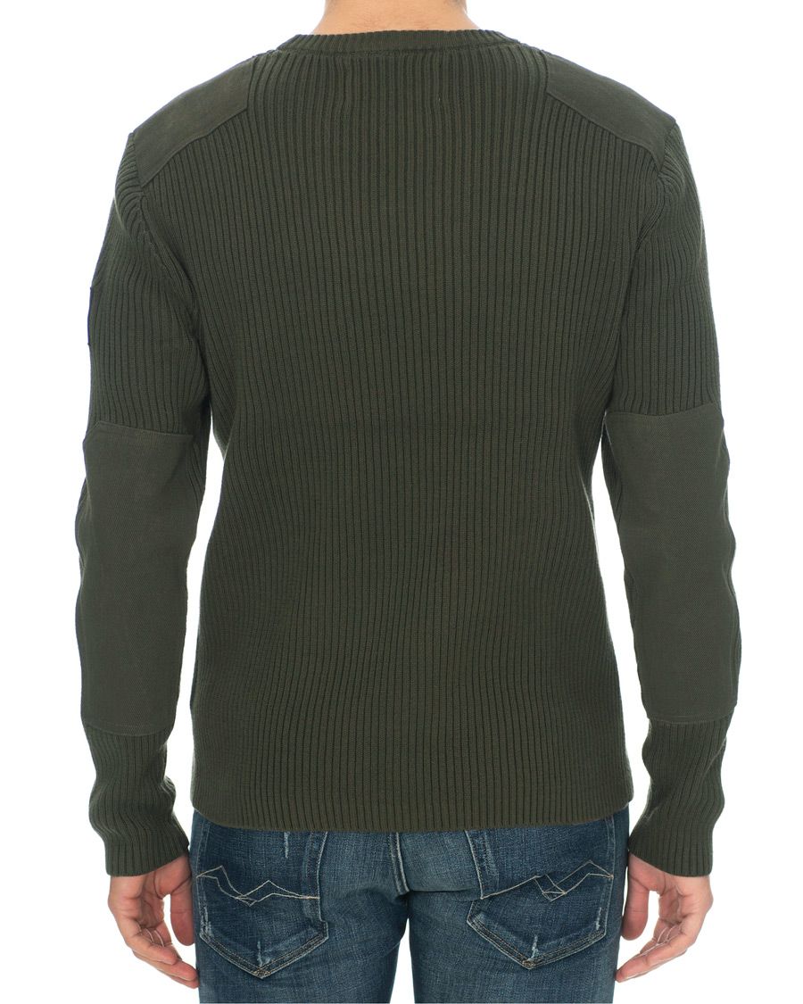 Herr | Tröjor | Calvin Klein Jeans | Knitted Monogram Sleeve Badge Crew Neck Deep Depths