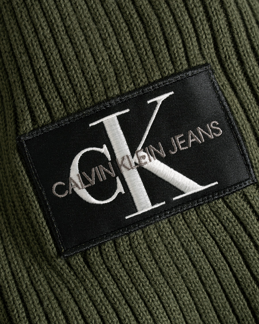 Herr | Tröjor | Calvin Klein Jeans | Knitted Monogram Sleeve Badge Crew Neck Deep Depths