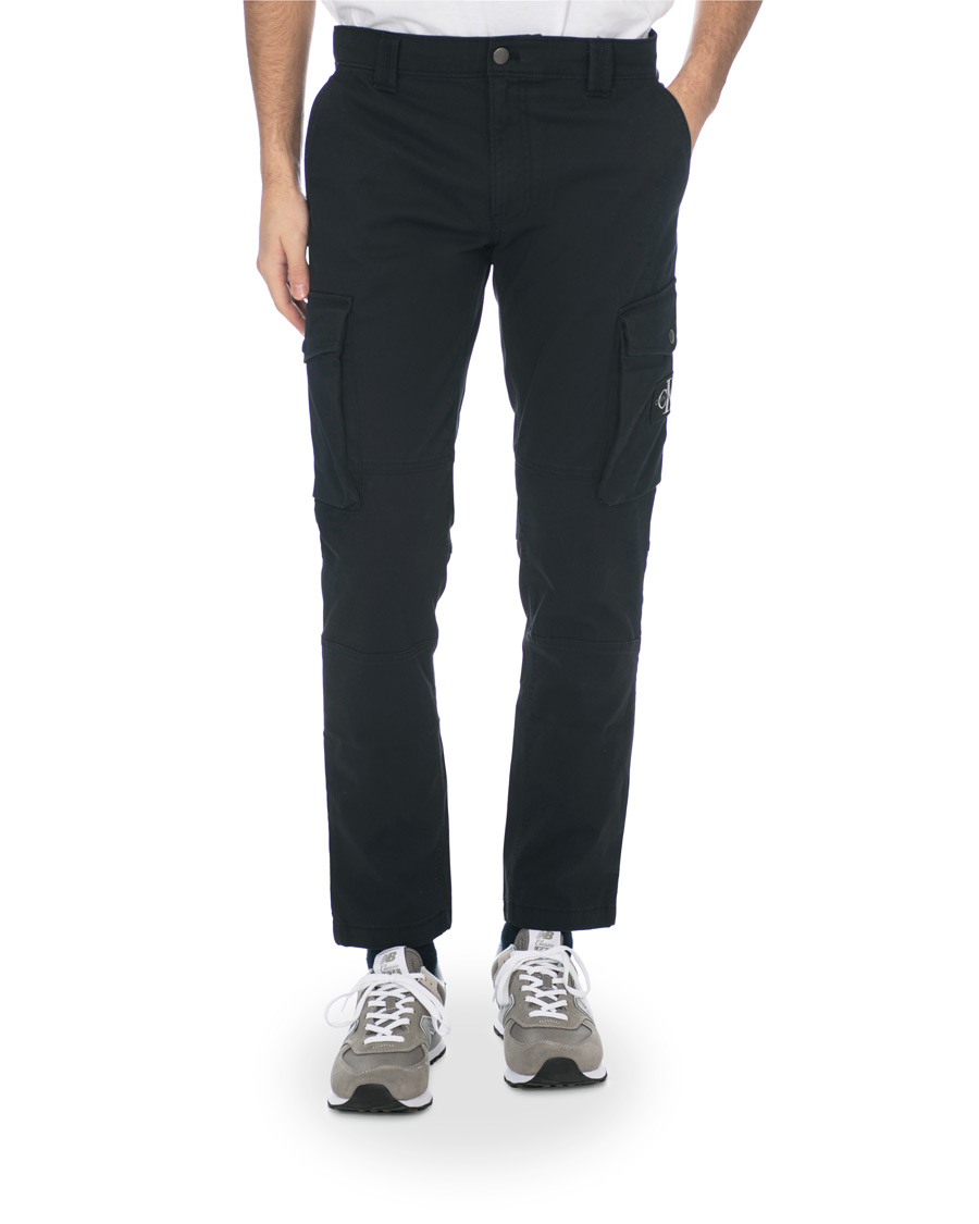 Herr | Byxor | Calvin Klein Jeans | Skinny Washed Cargo Pants Black