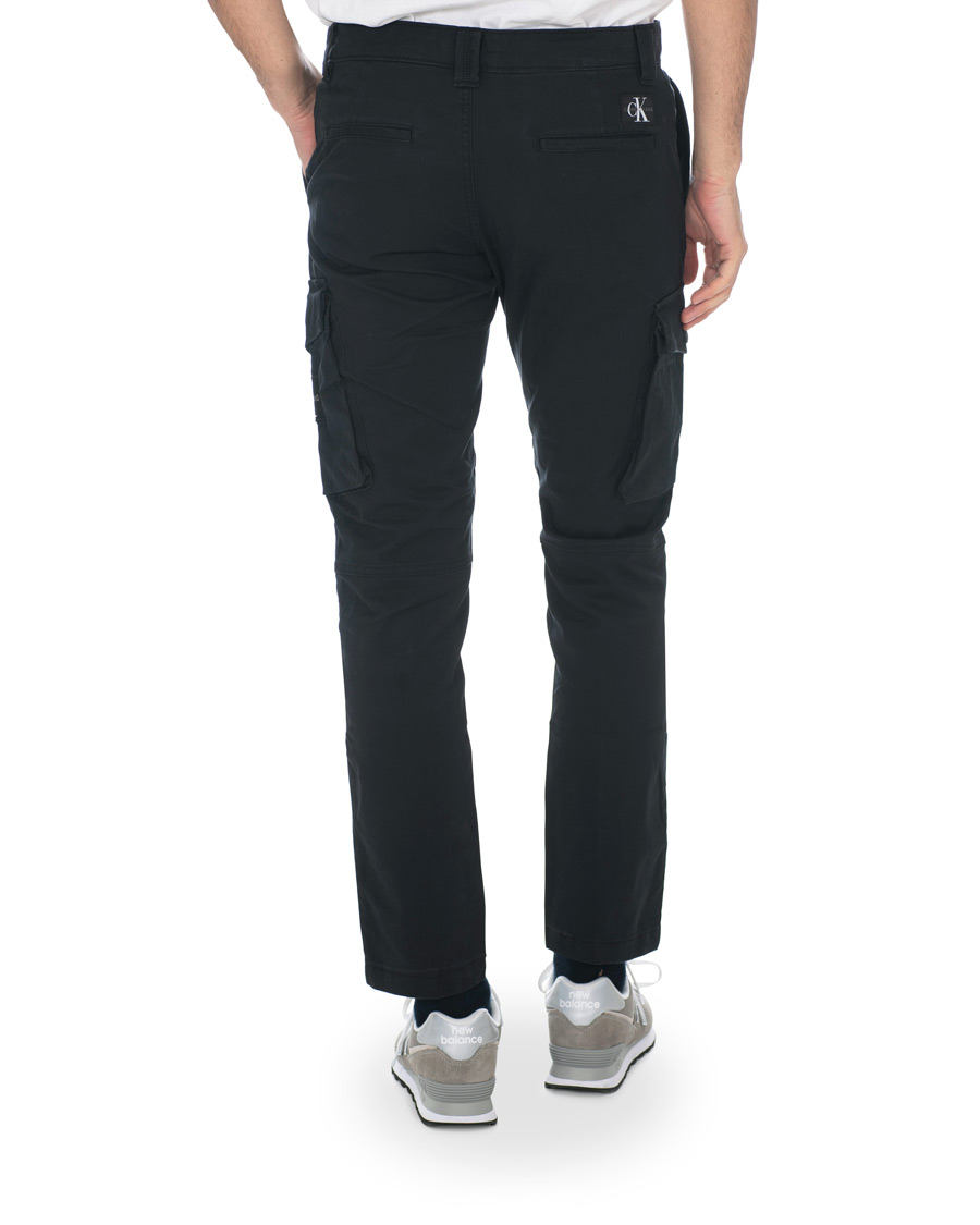 Herr | Byxor | Calvin Klein Jeans | Skinny Washed Cargo Pants Black