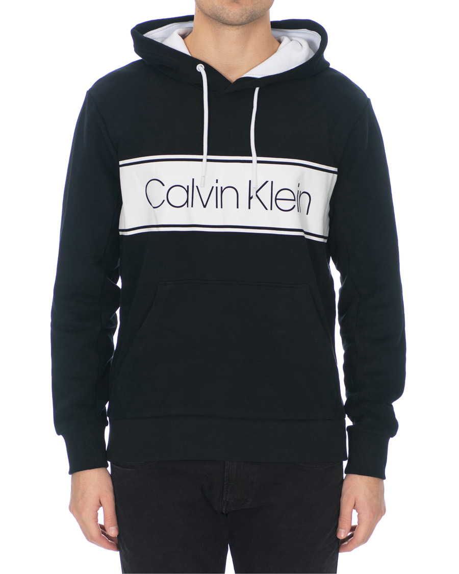 Herr | Tröjor | Calvin Klein | Logo Stripe Hoodie Black