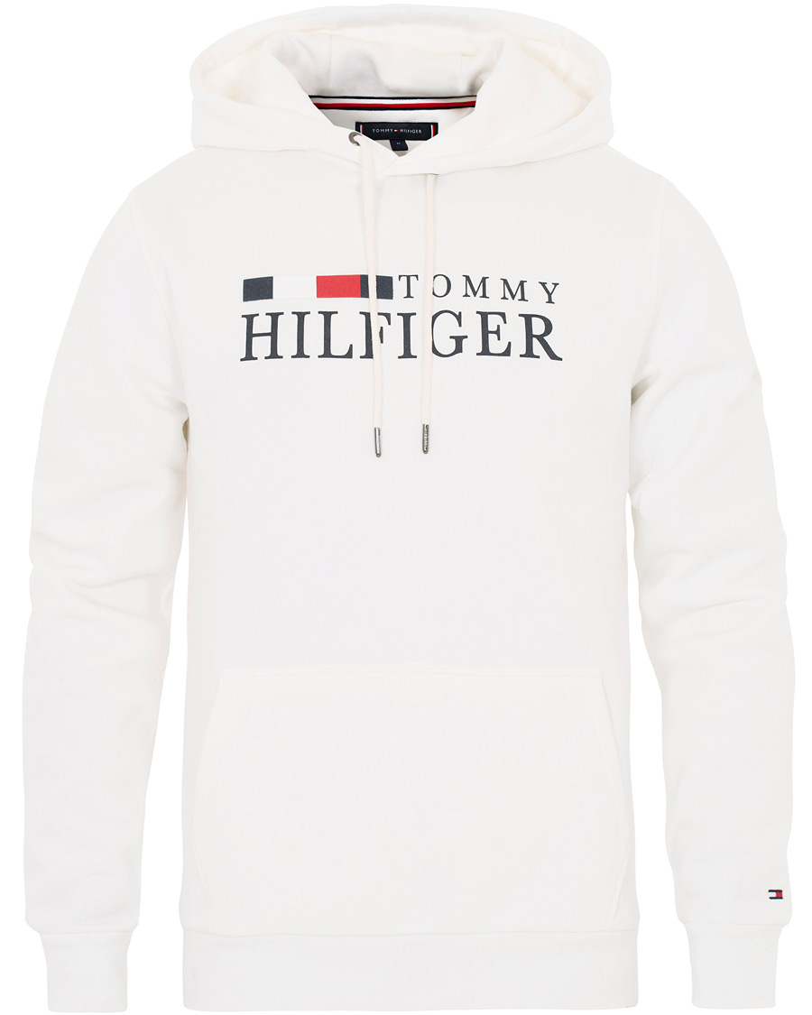 Herr | Tröjor | Tommy Hilfiger | Basic Logo Hoodie Ecru