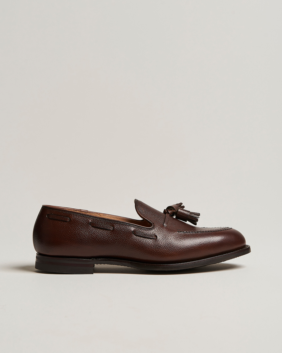 Herr | Loafers | Crockett & Jones | Cavendish 2 City Sole Dark Brown Grain