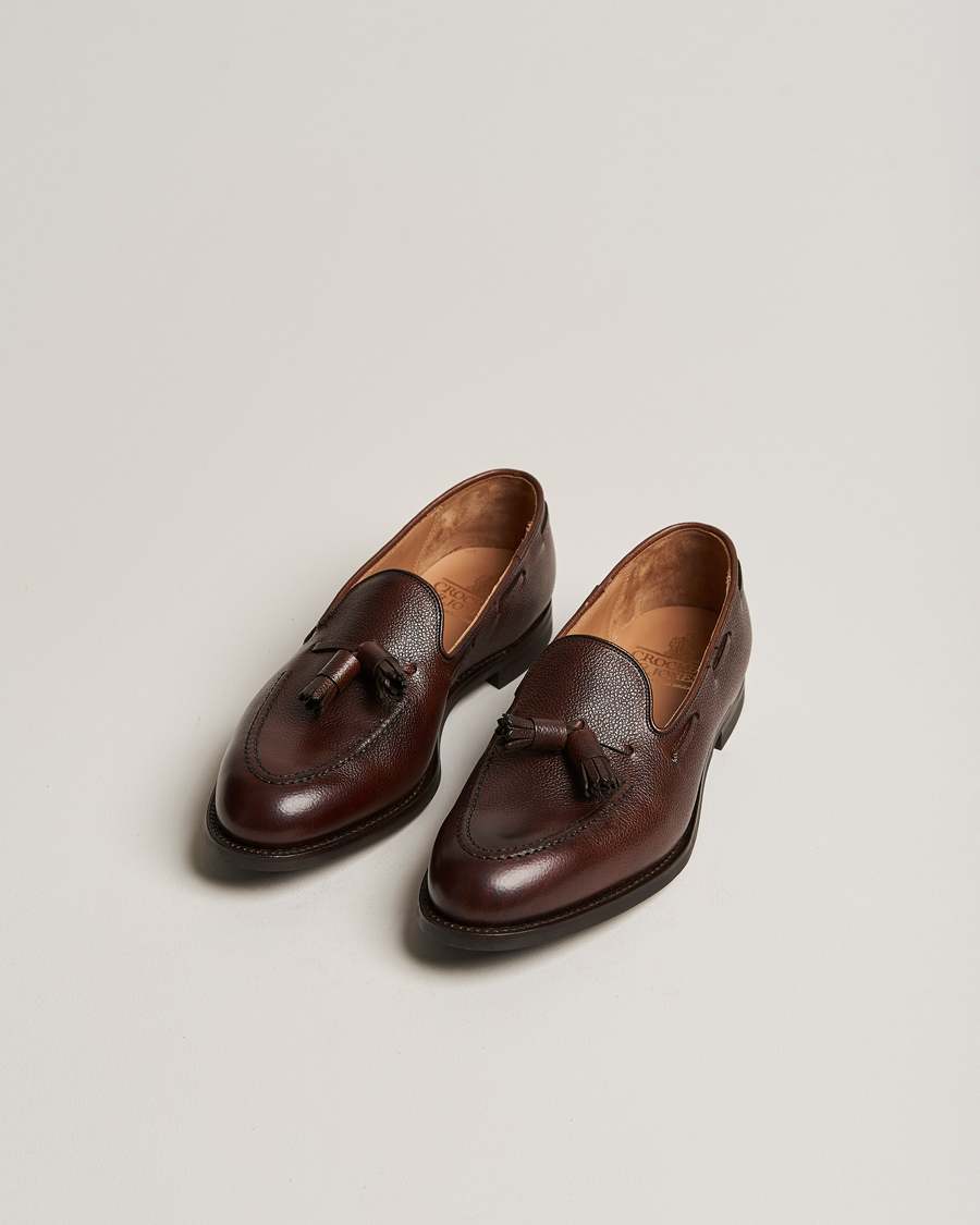 Herr | Handgjorda skor | Crockett & Jones | Cavendish 2 City Sole Dark Brown Grain