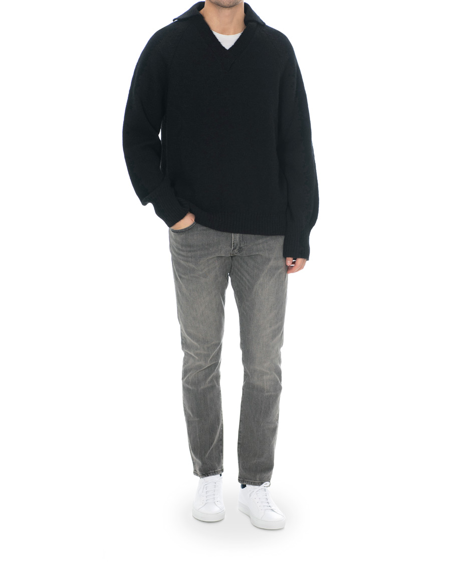Herr | Tröjor | Our Legacy | Big Knit Coarse Wool Sweater Black