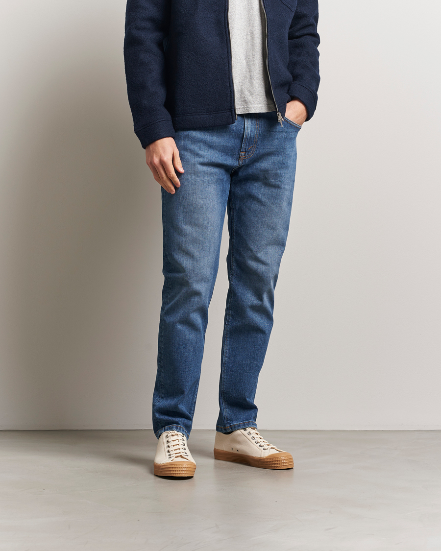 Herr | Blå jeans | Jeanerica | TM005 Tapered Jeans Mid Vintage