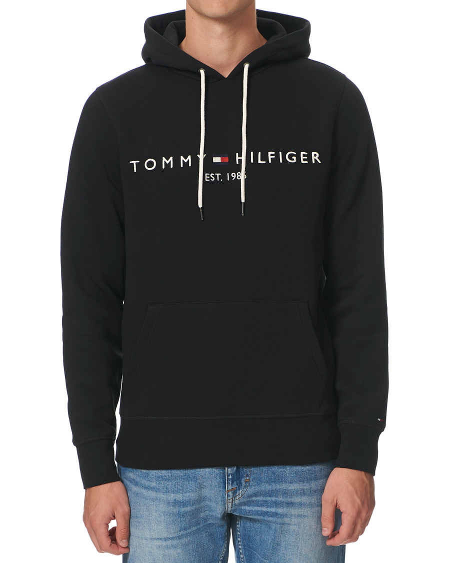 Herr | Tröjor | Tommy Hilfiger | Logo Hoodie Jet Black