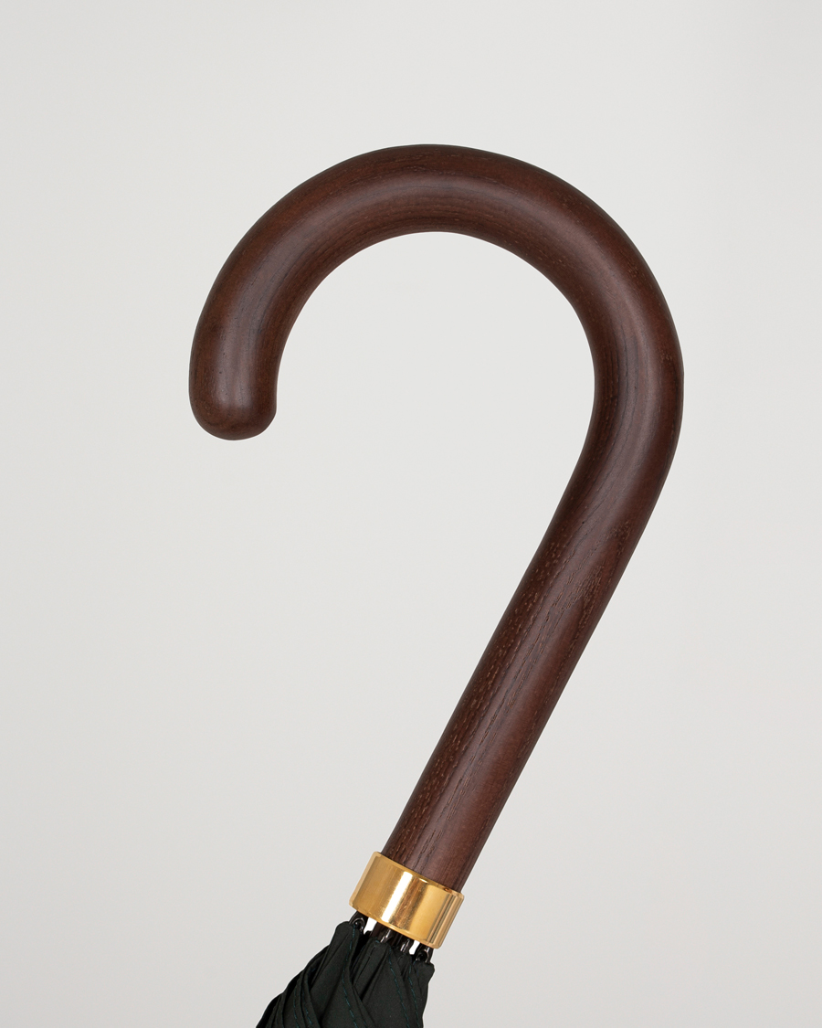 Herr | Paraplyer | Fox Umbrellas | Polished Hardwood Umbrella Racing Green