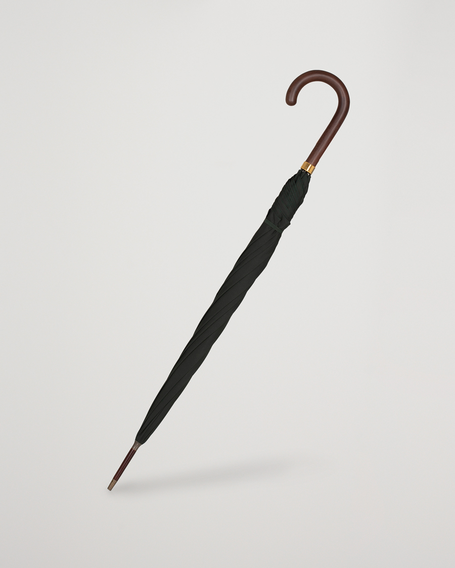 Herr | Paraplyer | Fox Umbrellas | Polished Hardwood Umbrella Racing Green