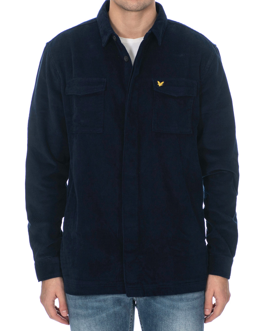 Herr | Skjortor | Lyle & Scott | Corduroy Overshirt Navy