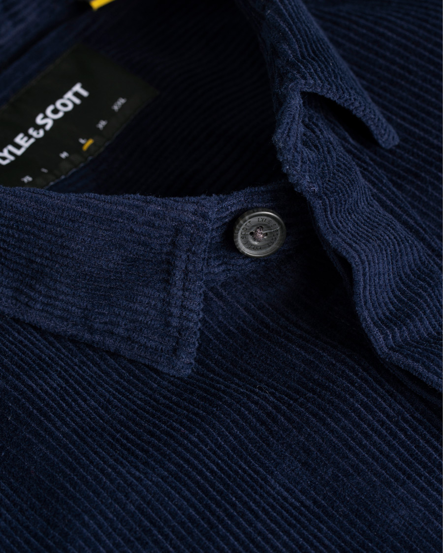 Herr | Skjortor | Lyle & Scott | Corduroy Overshirt Navy