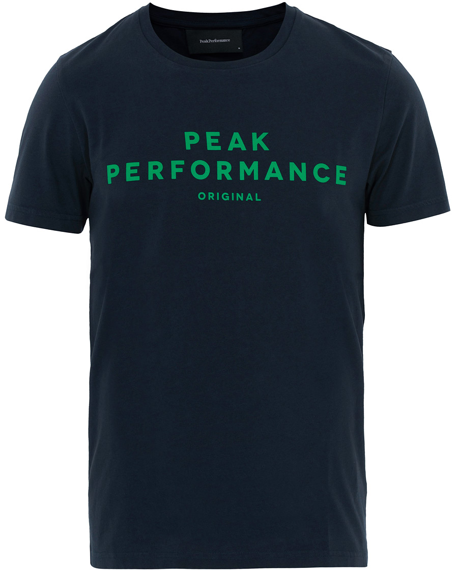 Herr | T-Shirts | Peak Performance | Original Logo Crew Neck Tee Salute Blue