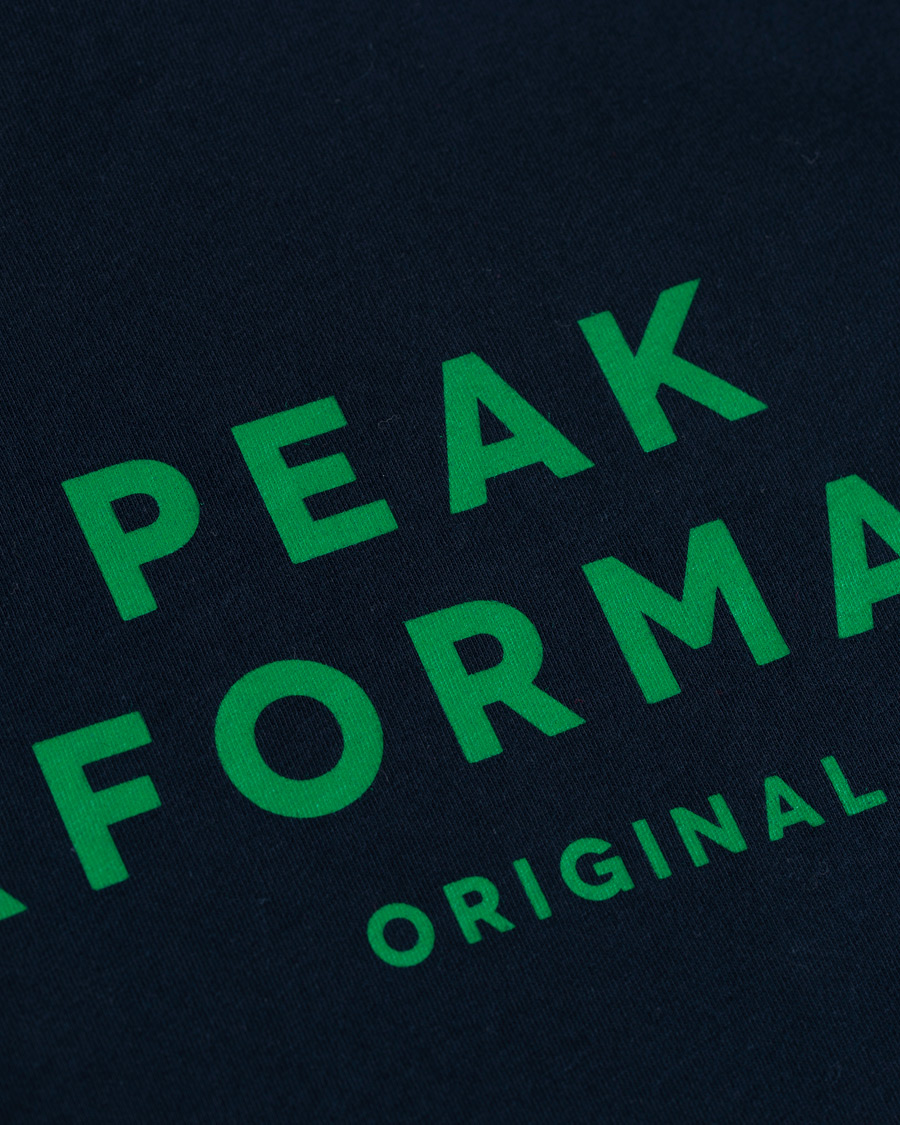 Herr | T-Shirts | Peak Performance | Original Logo Crew Neck Tee Salute Blue