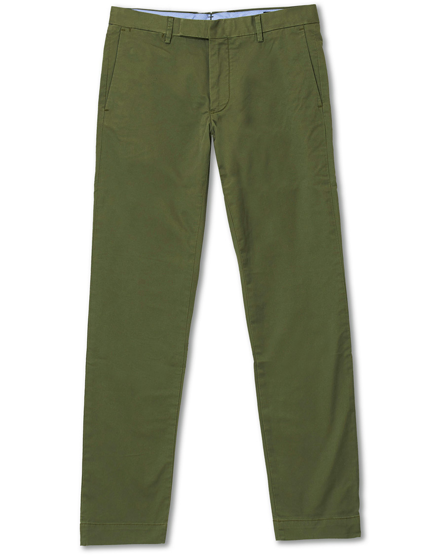 Herr | Byxor | Polo Ralph Lauren | Slim Fit Stretch Hudson Chino Army Olive