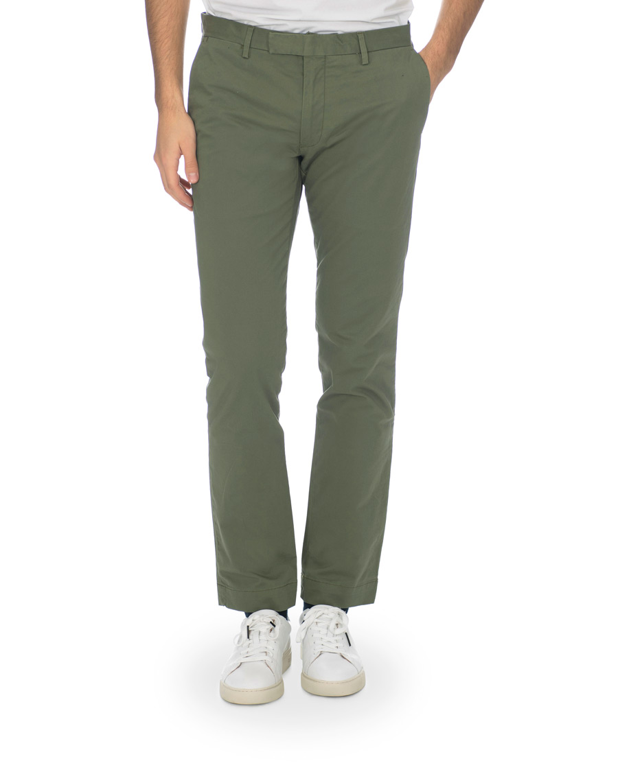 Herr | Byxor | Polo Ralph Lauren | Slim Fit Stretch Hudson Chino Army Olive