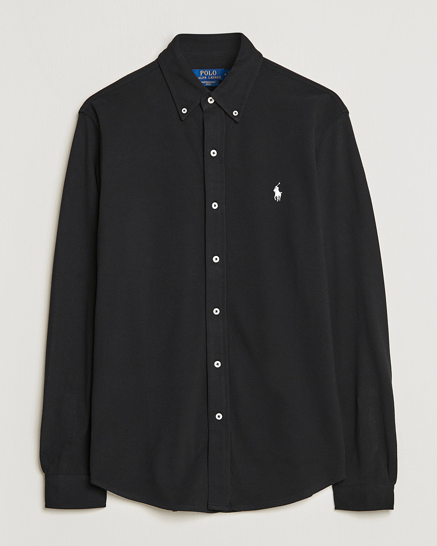 Herr | Skjortor | Polo Ralph Lauren | Featherweight Mesh Shirt Polo Black