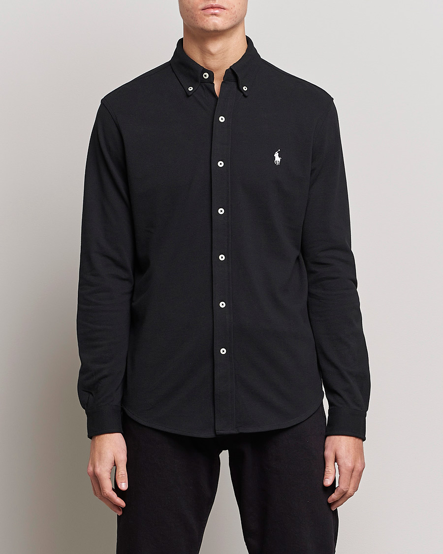 Herr | Skjortor | Polo Ralph Lauren | Featherweight Mesh Shirt Polo Black