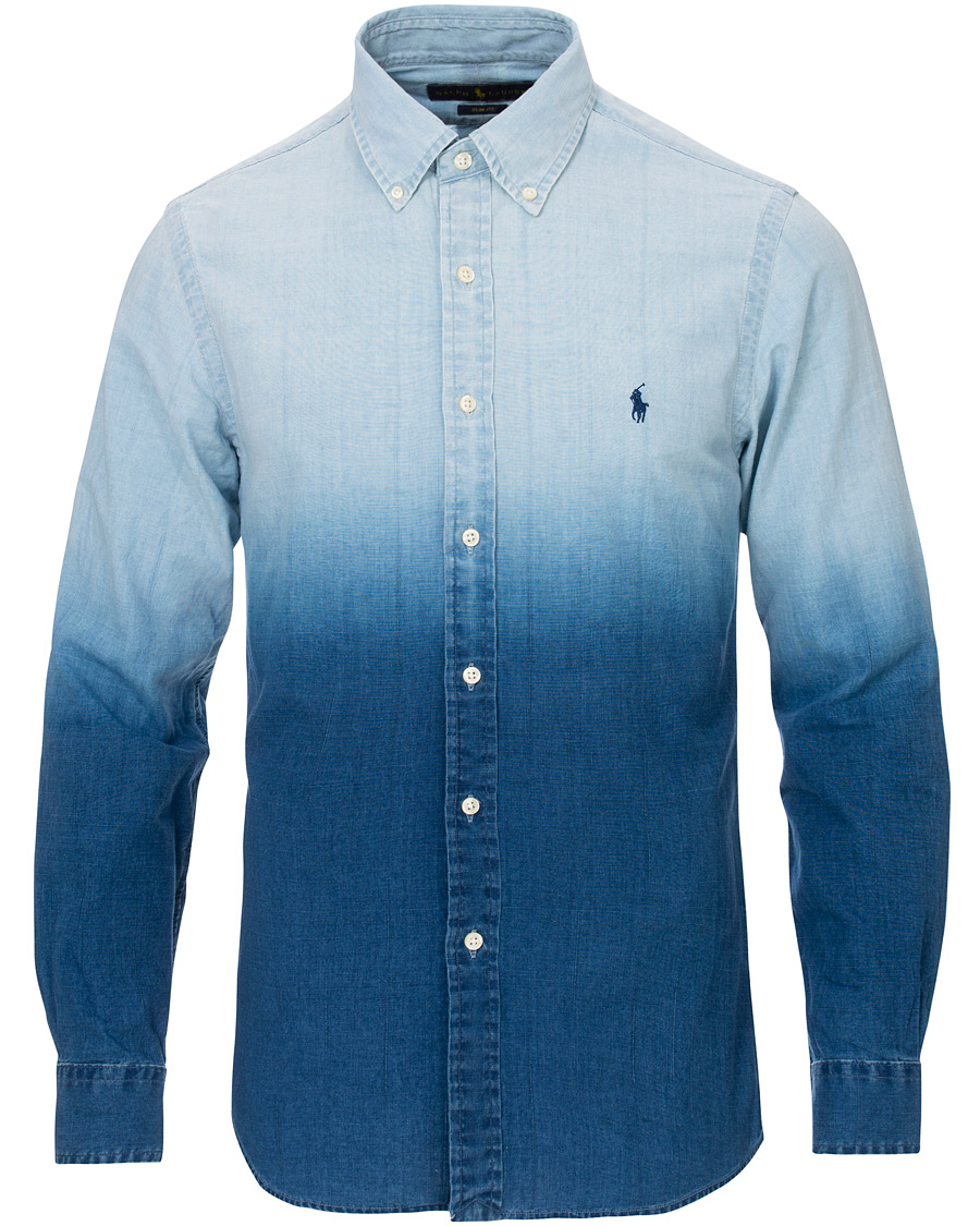 Herr | Skjortor | Polo Ralph Lauren | Slim Fit Dip Dye Shirt Blue