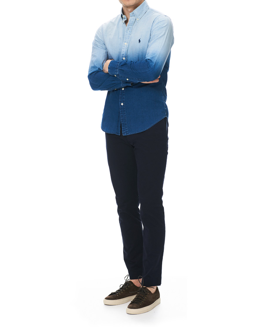 Herr | Skjortor | Polo Ralph Lauren | Slim Fit Dip Dye Shirt Blue